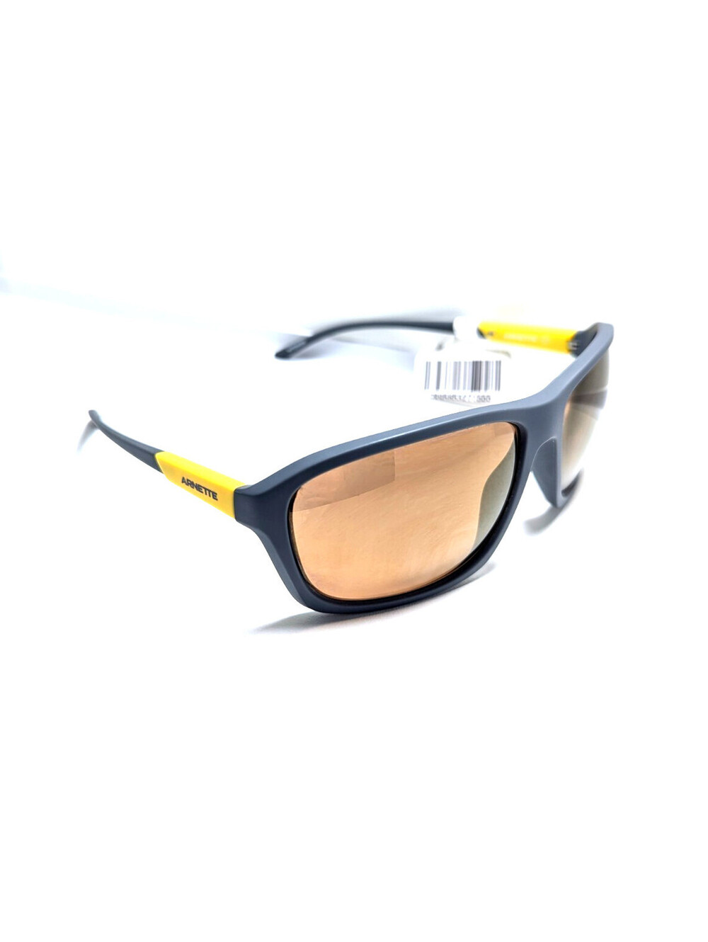 Arnette Nitewish Men's Navy Blue Wraparound Brown Lens Sunglasses UV